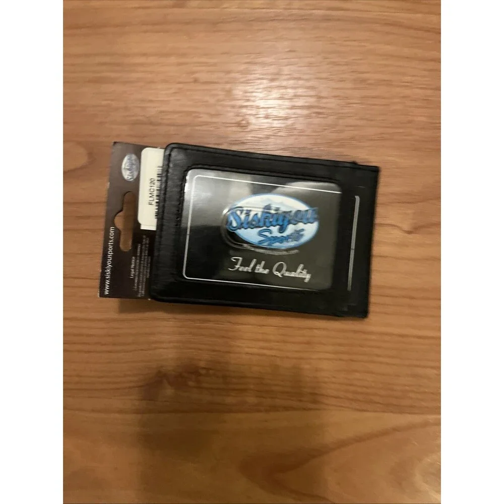 New England Patriots Fine Leather Money Clip Card & Cash Holder NFL Football